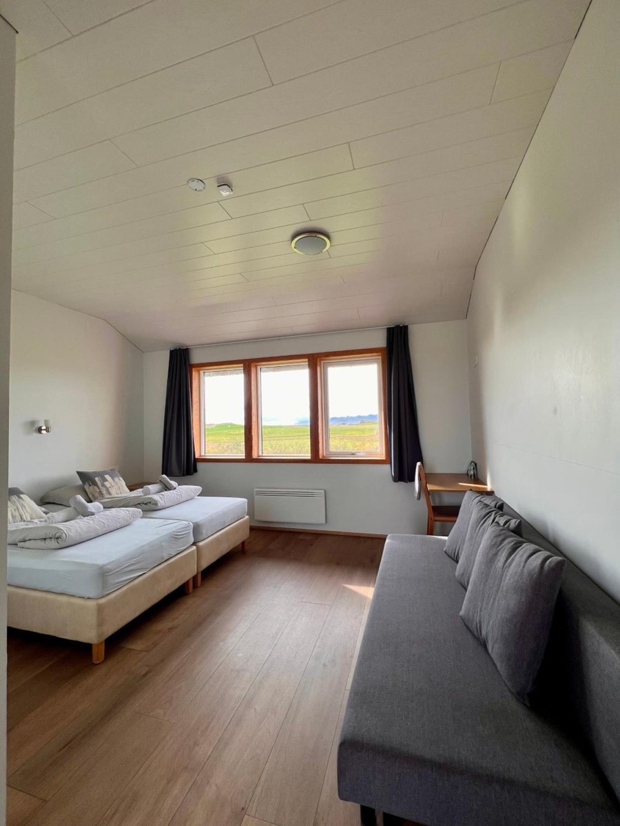 Double private with extra bed